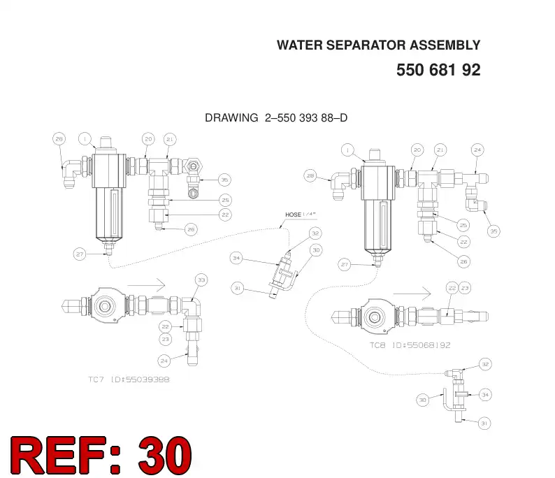55088313 550 883 13 Plate, Mounting - Sandvik Technical Drawing