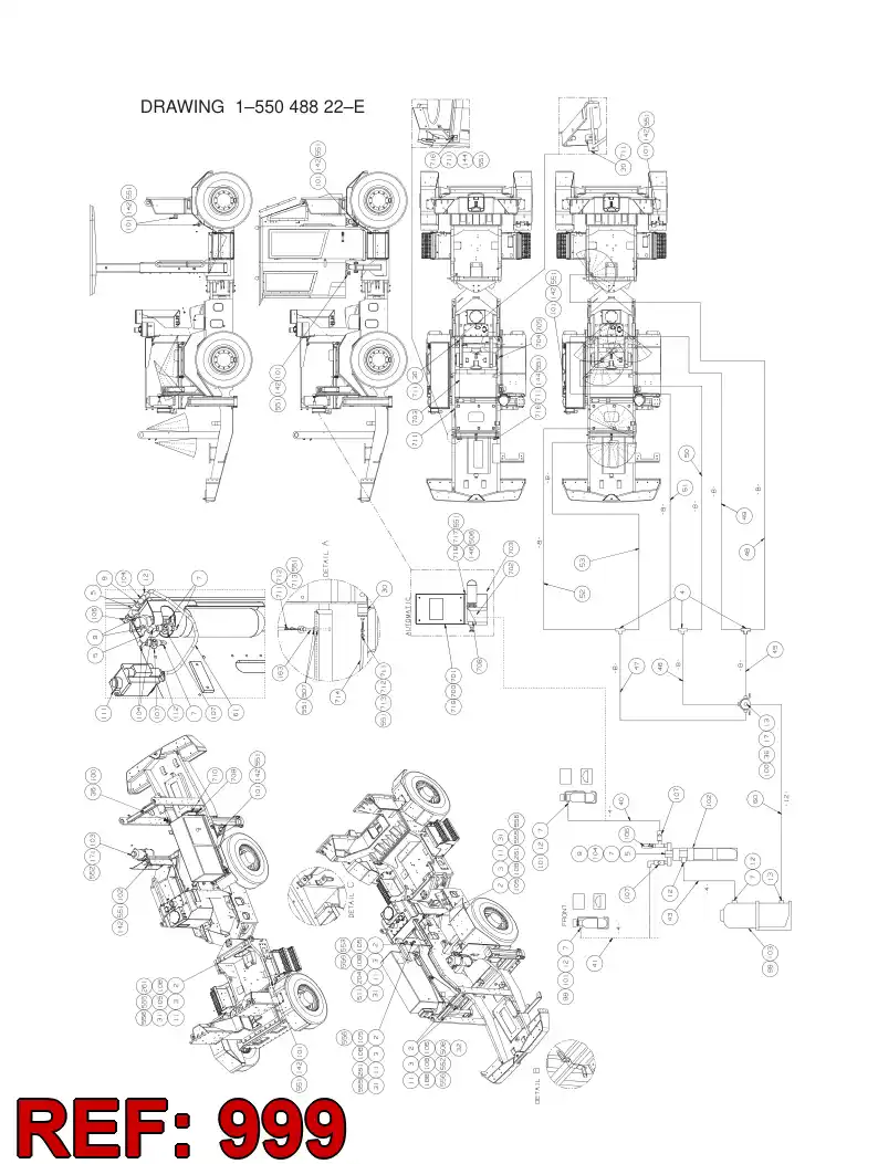 55088383 550 883 83 HOSING - Sandvik Technical Drawing
