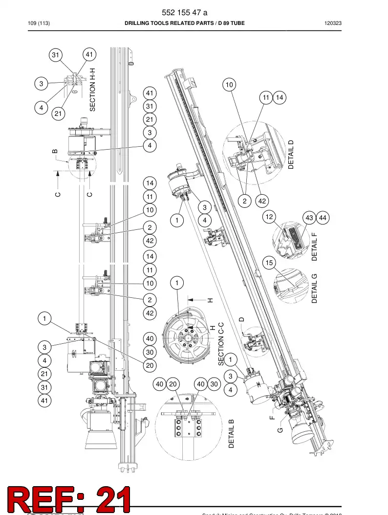 55088397 550 883 97 Hexagon socket countersunk head screw (full thread - Sandvik Technical Drawing