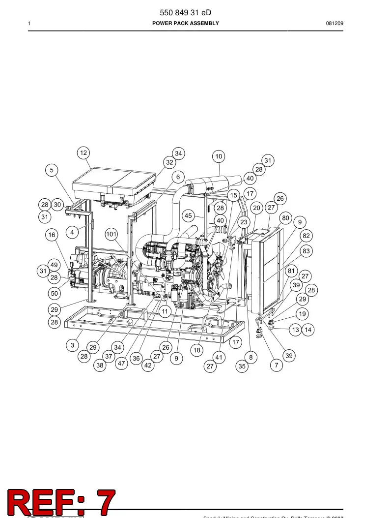 55088714 550 887 14 Flat bar - Sandvik Technical Drawing