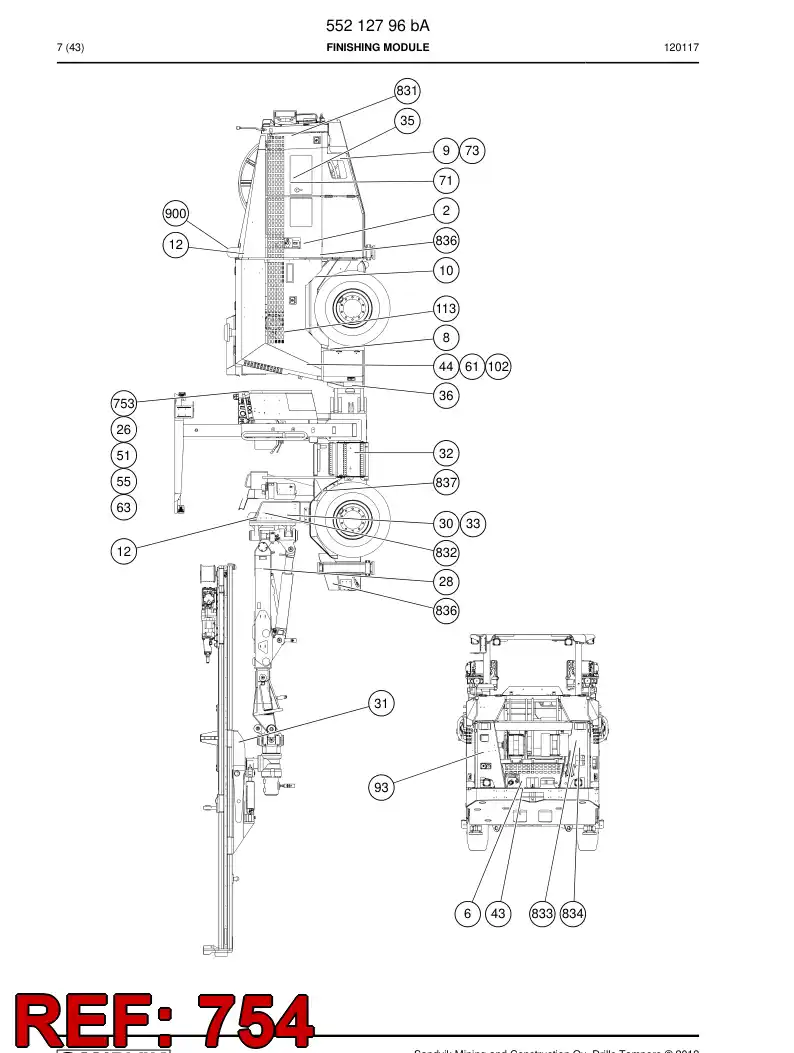55088736a 550 887 36a Sign set - Sandvik Technical Drawing