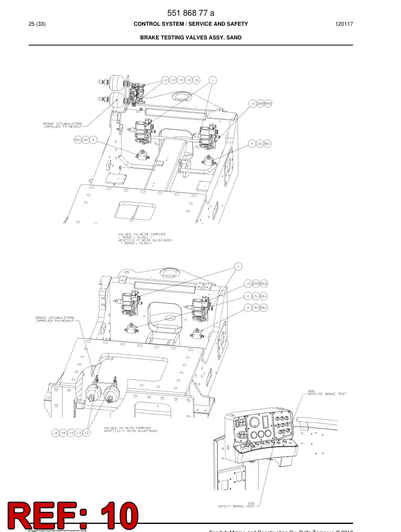 55088767 550 887 67 Plate - Sandvik Technical Drawing
