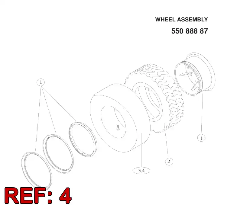 55088772 550 887 72 FAIXA, ARO - Sandvik Technical Drawing