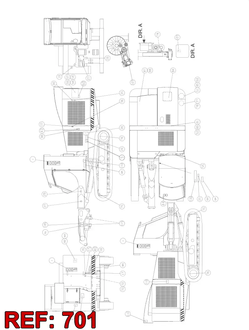 55088890 550 888 90 TRANSPORTATION DRAWING - Sandvik Technical Drawing
