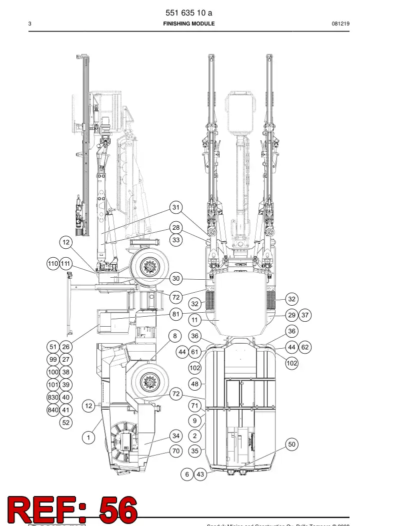 55089027a 550 890 27a Sign - Sandvik Technical Drawing