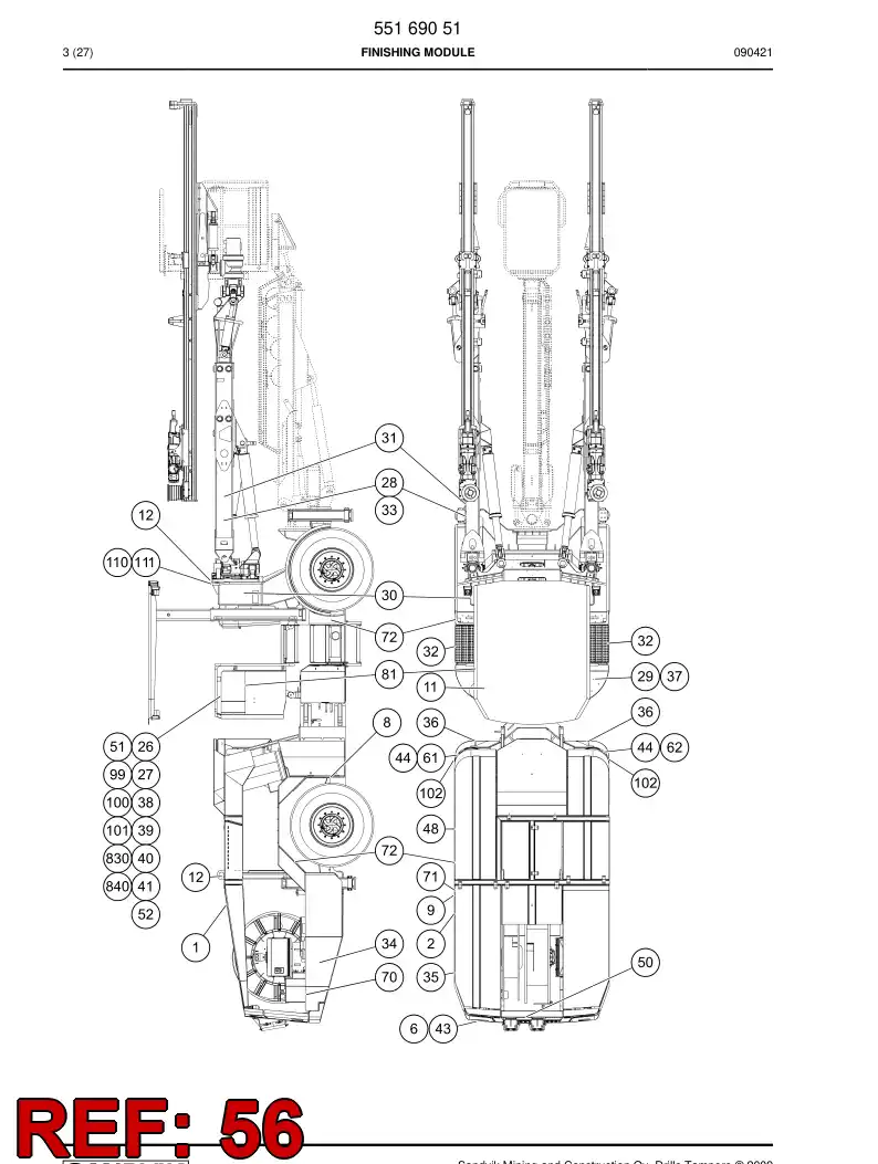 55089027b 550 890 27b Sign - Sandvik Technical Drawing