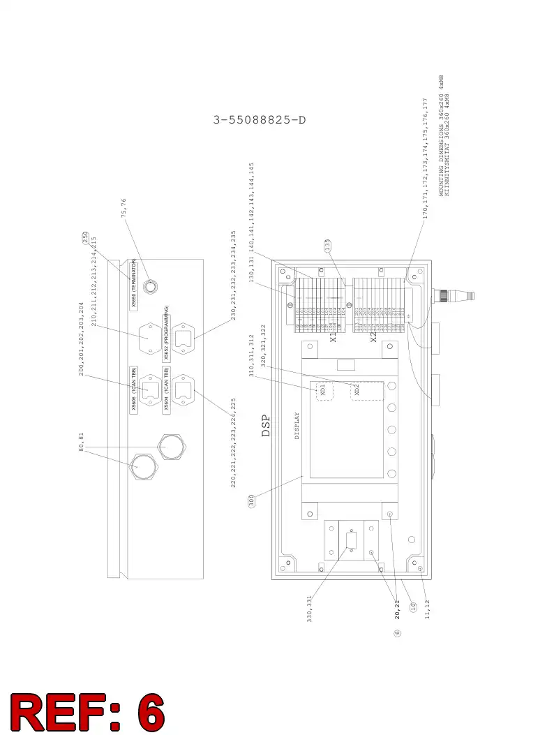 55089030 550 890 30 Wiring instruction - Sandvik Technical Drawing