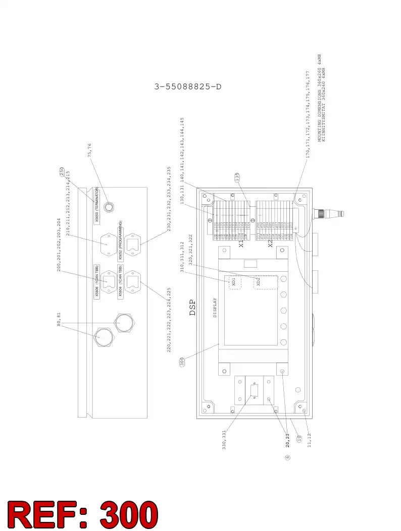 55089031 550 890 31 PROGRAMMED ELECTRONIC ASSEMBLY - Sandvik Technical Drawing
