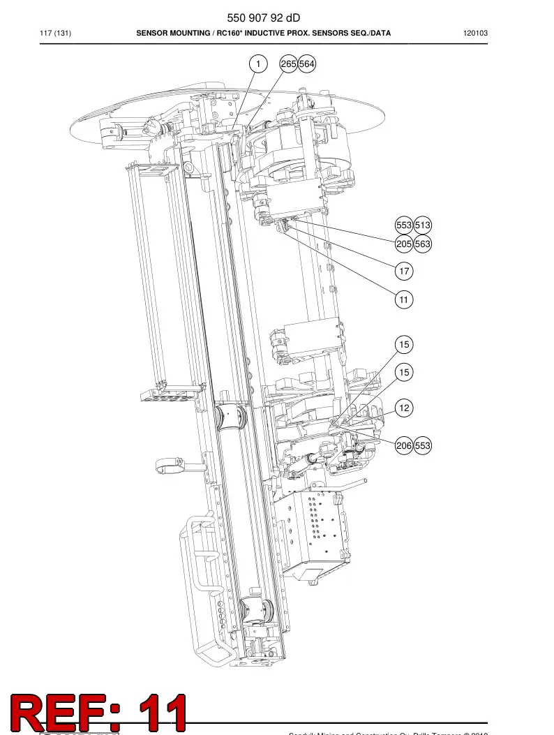 55089034 550 890 34 Plate - Sandvik Technical Drawing