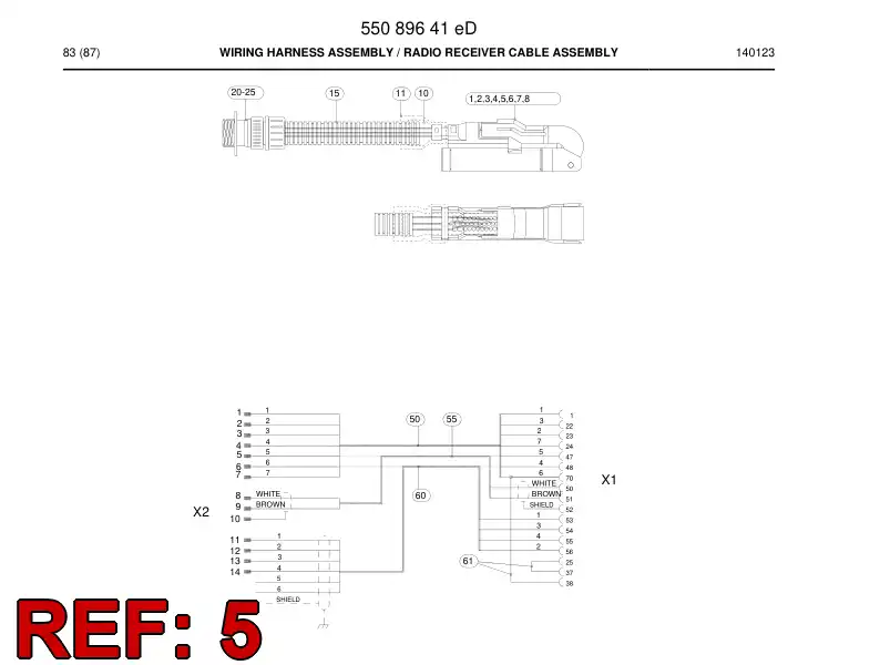 55089086 550 890 86 Contact, Female - Sandvik Technical Drawing