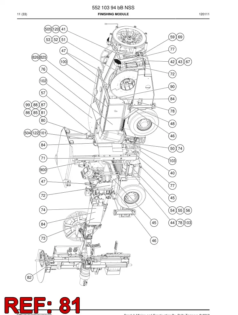 55089094a 550 890 94a Sign - Sandvik Technical Drawing
