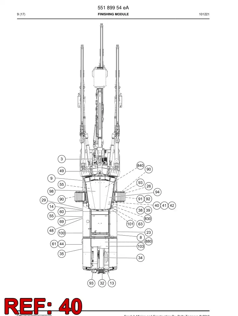 55089153a 550 891 53a Sign - Sandvik Technical Drawing