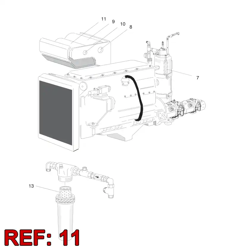 55089266 550 892 66 AIR FILTER CARTRIDGE, OUTER - Sandvik Technical Drawing