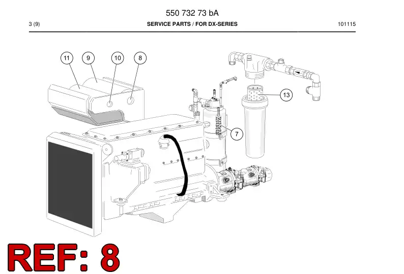 55089273b 550 892 73b Cartridge, Safety - Sandvik Technical Drawing