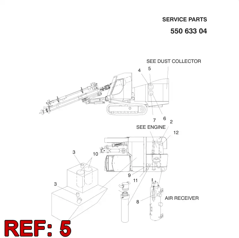 55089274 550 892 74 SAFETY CARTRIDGE - Sandvik Technical Drawing