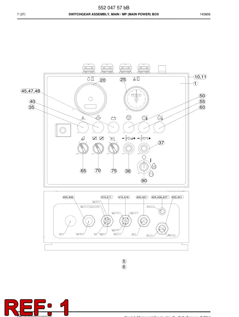 55089276d 550 892 76d Decal - Sandvik Technical Drawing