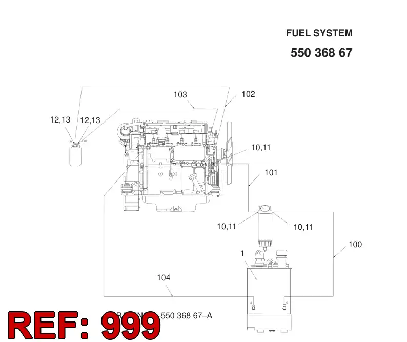 55089445 550 894 45 HOSING - Sandvik Technical Drawing