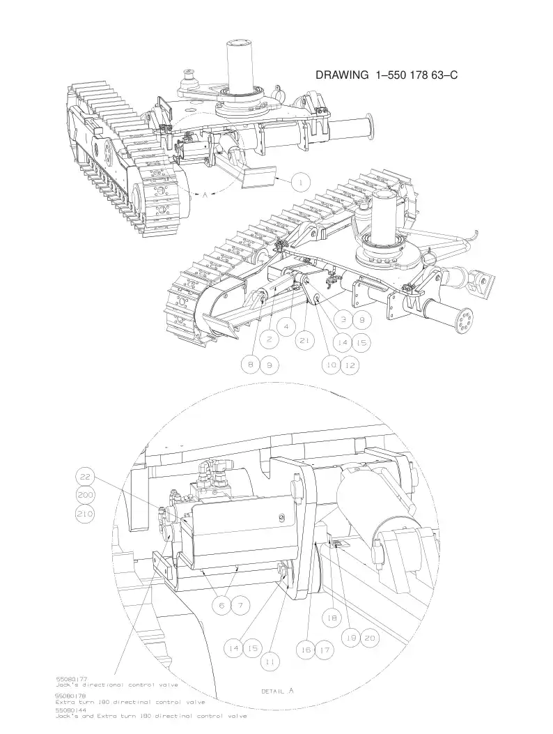 55089489a 550 894 89a JACK - Sandvik Technical Drawing