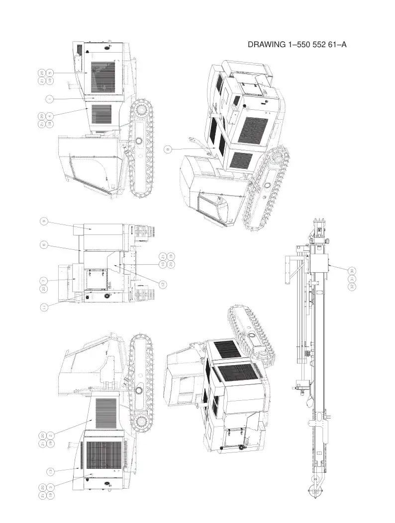 55089520A 550 895 20A COVERS,FINISHING ASSY - Sandvik Technical Drawing