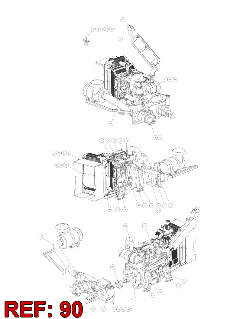 55089552 550 895 52 MOUNTING BRACKET - Sandvik Technical Drawing