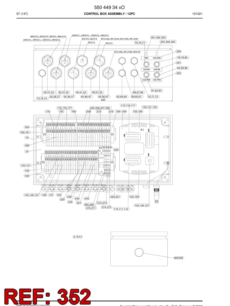 55089613 550 896 13 Sign - Sandvik Technical Drawing