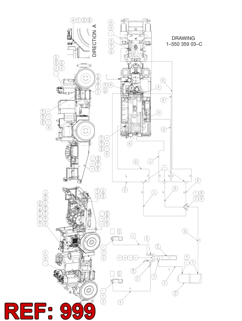 55089618 550 896 18 HOSING - Sandvik Technical Drawing