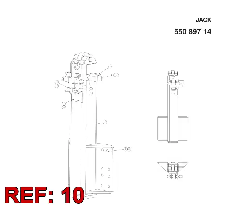 55089684 550 896 84 VALVE ASSEMBLY - Sandvik Technical Drawing