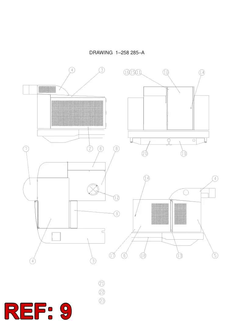 55089733 550 897 33 COVER PLATE - Sandvik Technical Drawing
