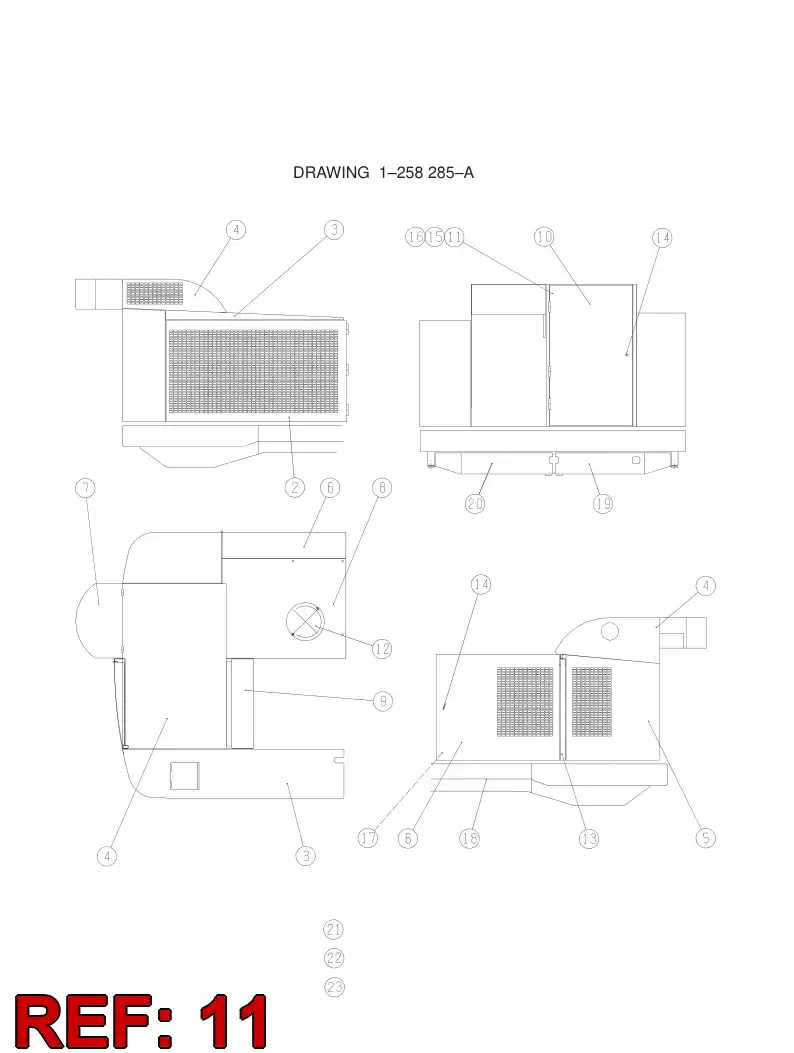 55089738 550 897 38 Cover plate - Sandvik Technical Drawing