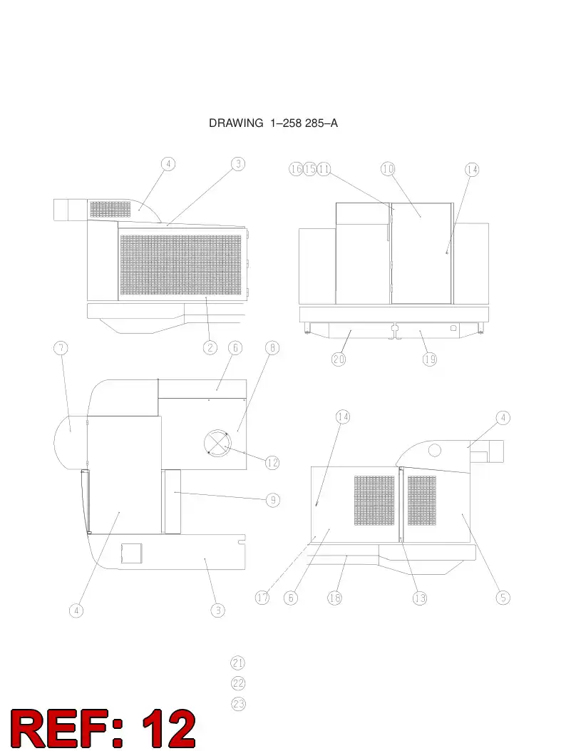 55089740 550 897 40 Cover - Sandvik Technical Drawing