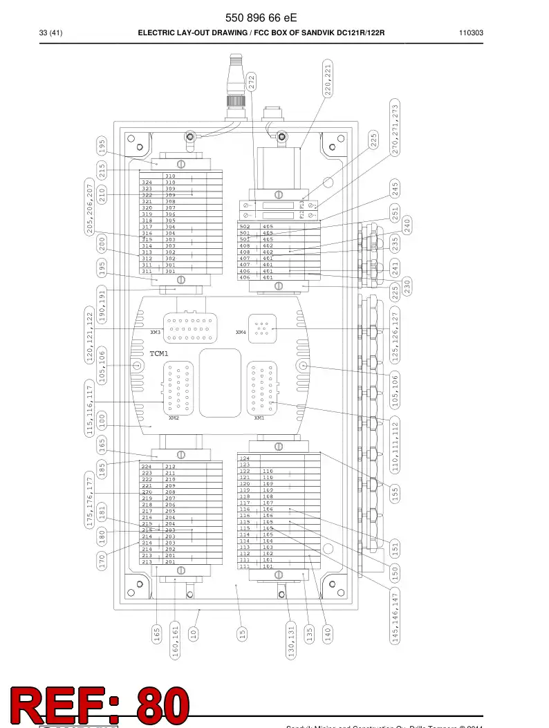 55089869a 550 898 69a Decal - Sandvik Technical Drawing