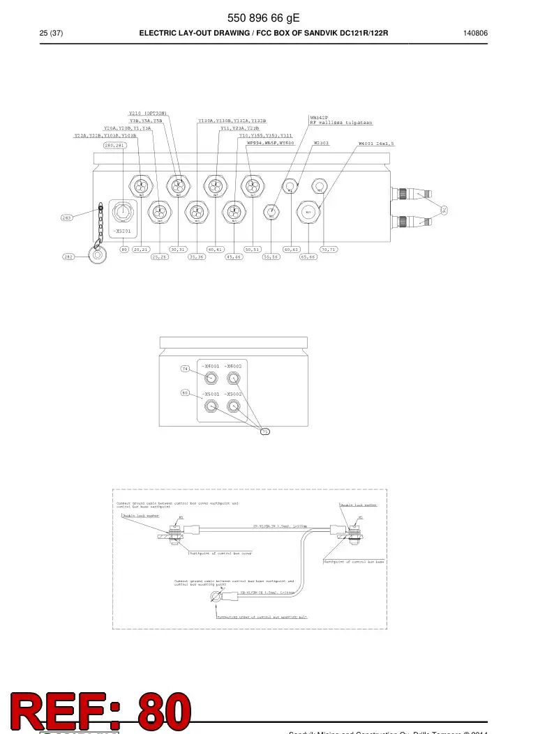 55089869c 550 898 69c Decal - Sandvik Technical Drawing