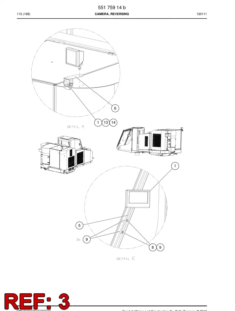 55089882 550 898 82 Bracket - Sandvik Technical Drawing
