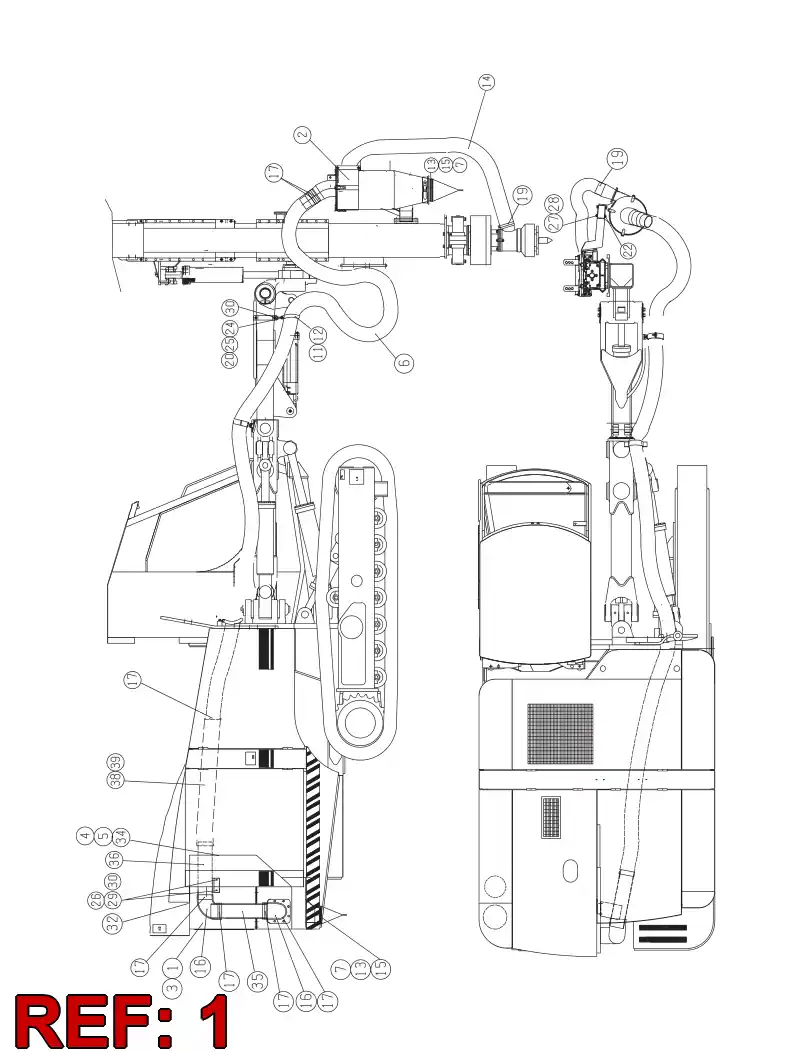55089907 550 899 07 DUST COLLECTOR - Sandvik Technical Drawing