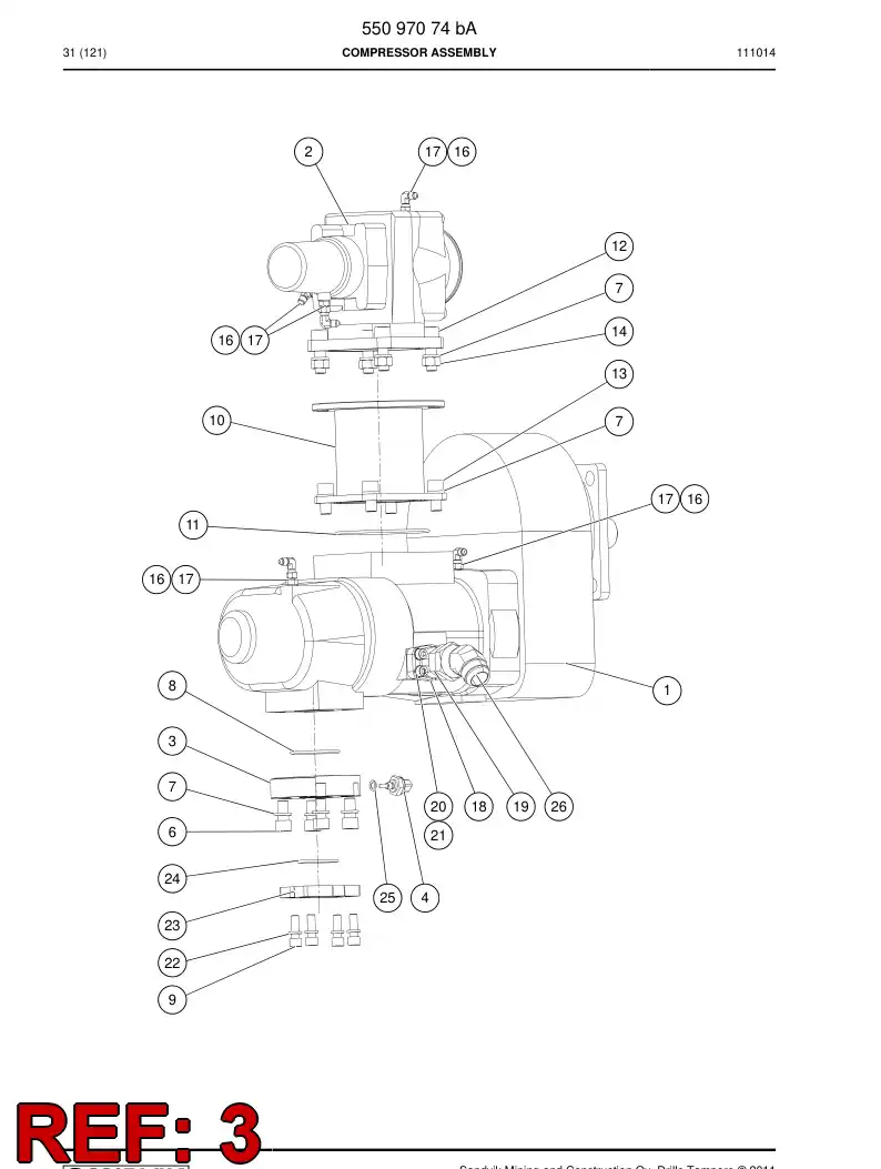55089972 550 899 72 Connecting piece - Sandvik Technical Drawing