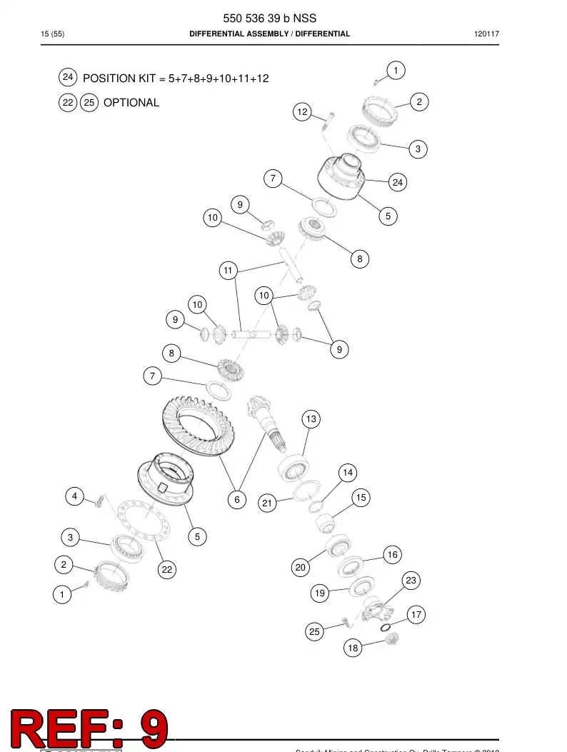 55090048 550 900 48 Friction washer - Sandvik Technical Drawing