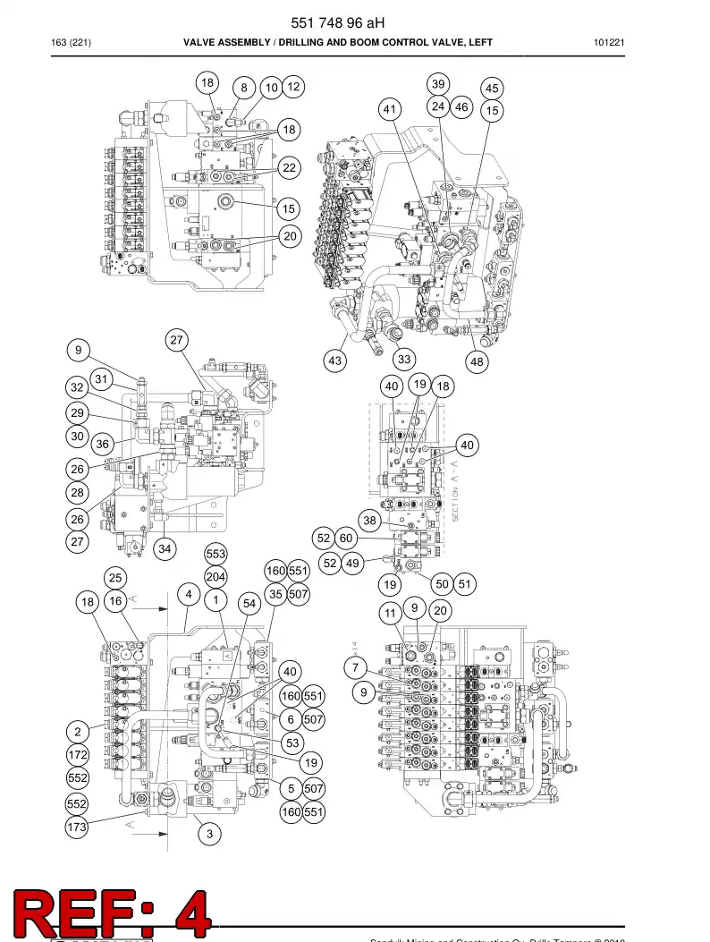 55090314 550 903 14 Supporting block - Sandvik Technical Drawing