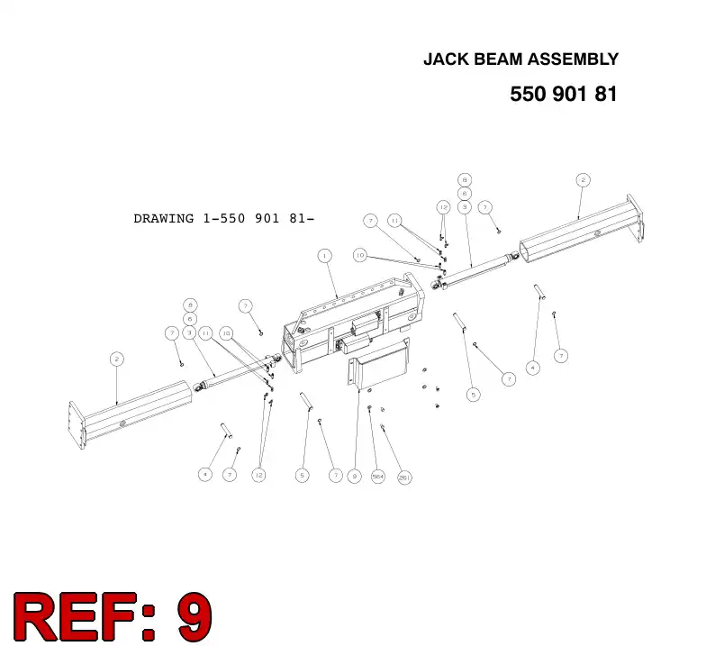 55090336 550 903 36 GUARD - Sandvik Technical Drawing
