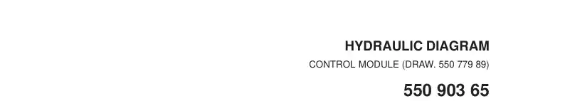 55090365b 550 903 65b HOSE LIST, CONTROL MODULE - Sandvik Technical Drawing