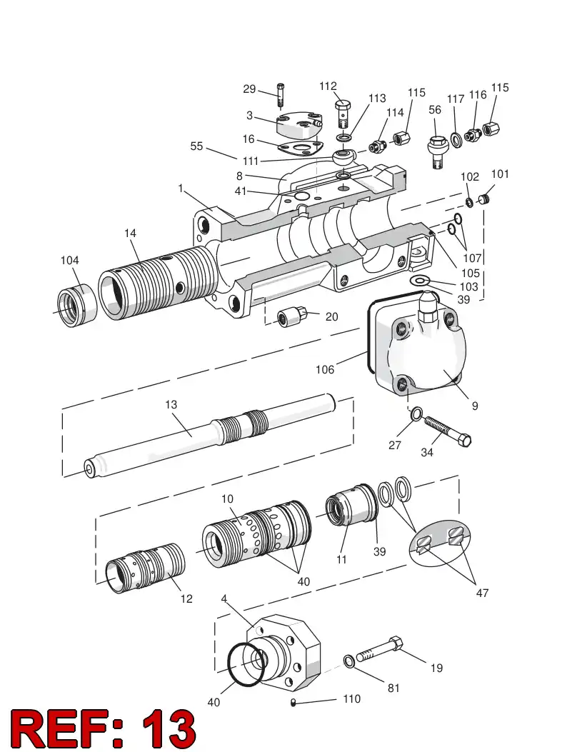 55090413 550 904 13 Rock drill PISTON - Sandvik Technical Drawing