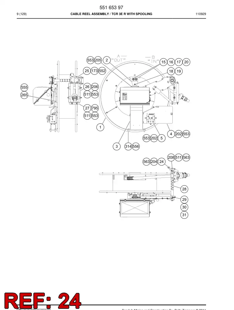 55090430 550 904 30 Mounting plate - Sandvik Technical Drawing