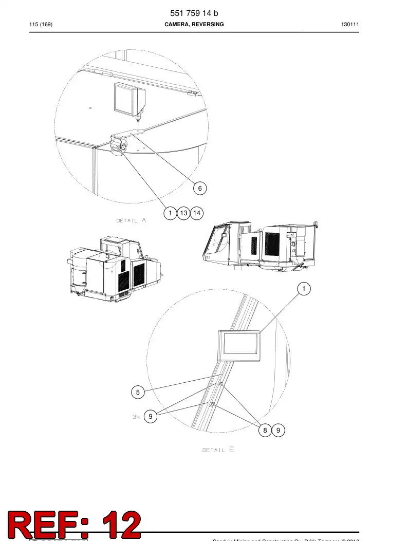 55090472a 550 904 72a Schematic, Electrical - Sandvik Technical Drawing