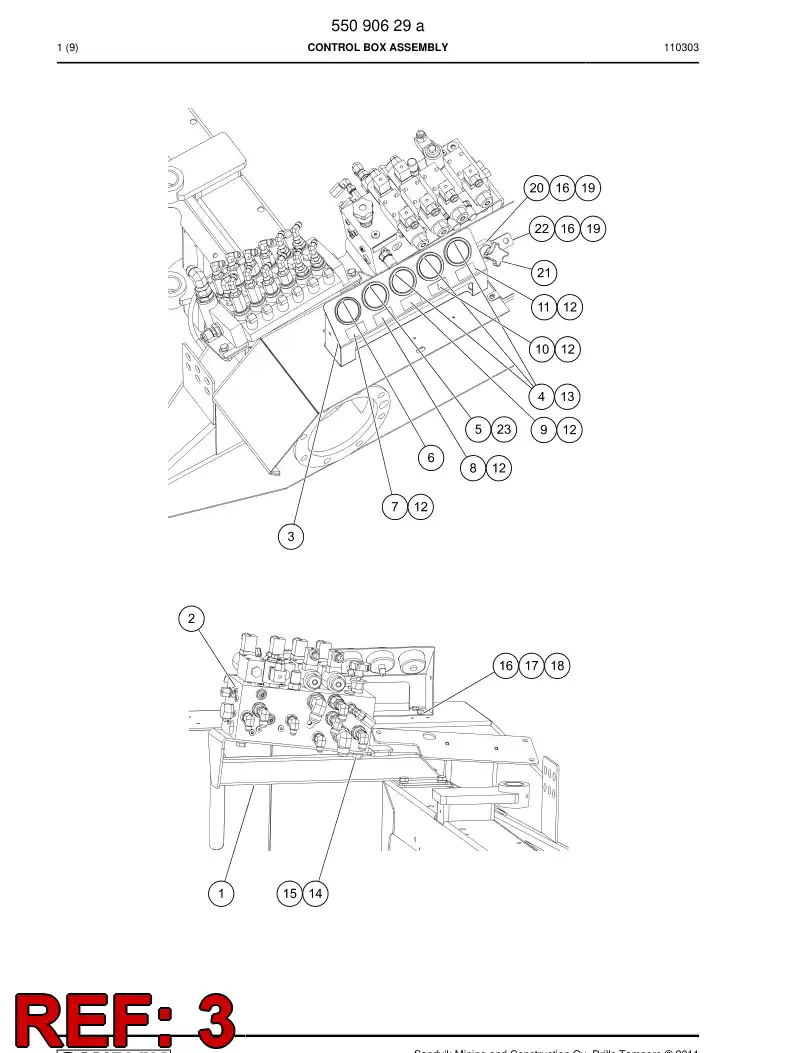 55090475 550 904 75 PRING, INSTRUMENT - Sandvik Technical Drawing