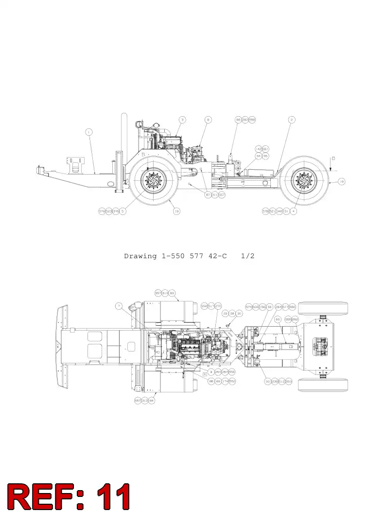 55090478 550 904 78 DRIVE SHAFT - Sandvik Technical Drawing