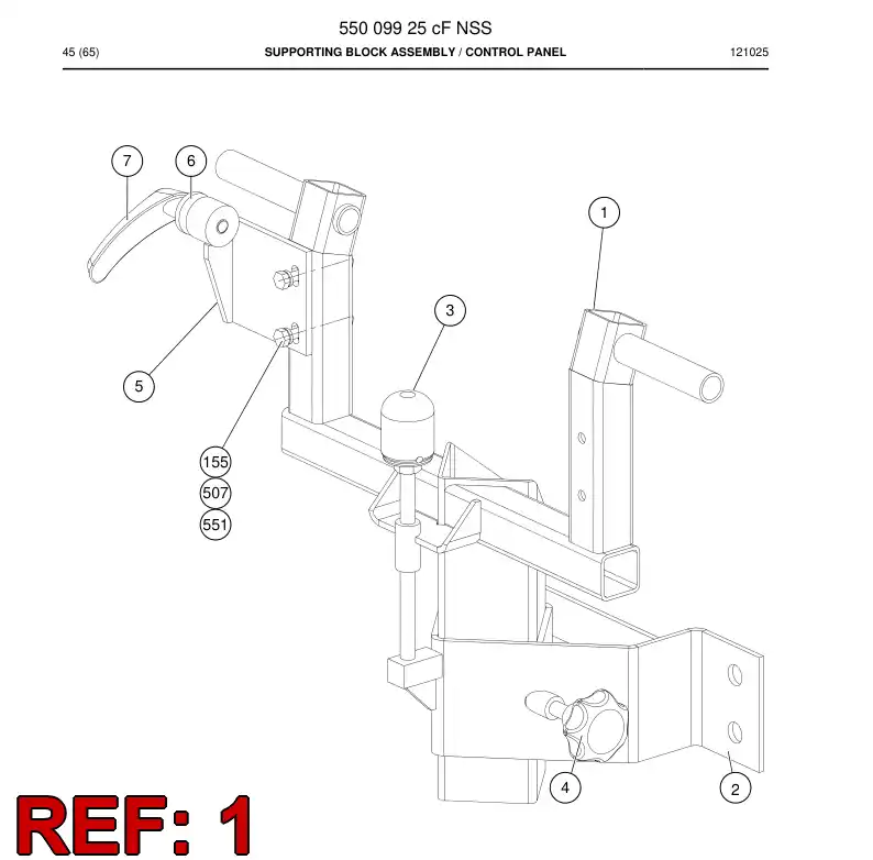 55090499 550 904 99 Bracket - Sandvik Technical Drawing