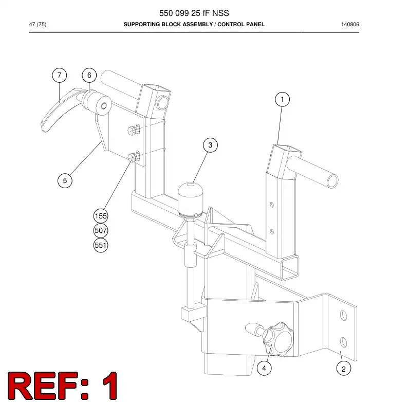 550 904 99a Bracket - drawing