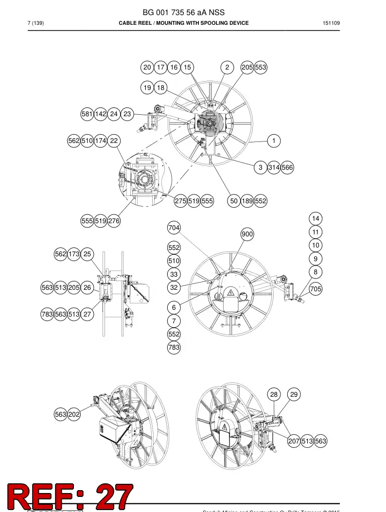 55090516a 550 905 16a Slipper Pad - Sandvik Technical Drawing