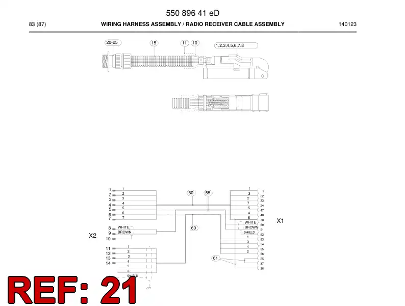 55090530 550 905 30 Pin - Sandvik Technical Drawing