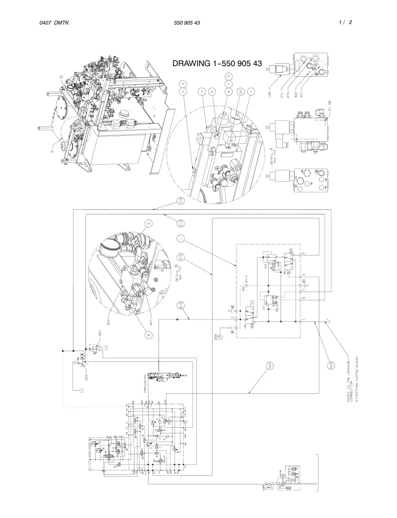 55090543 550 905 43 STABILIZER ASSEMBLY - Sandvik Technical Drawing
