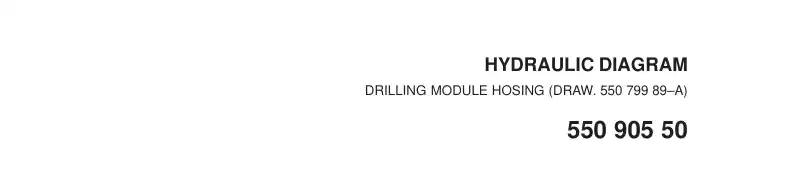 55090550a 550 905 50a HOSE LIST, DRILLING MODULE (3- - Sandvik Technical Drawing